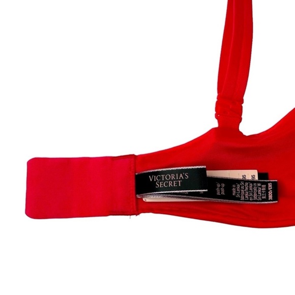 VICTORIA’S SECRET Very Sexy Push-up Double straps Rhinestones Pink 38DD/38E - Picture 13 of 16